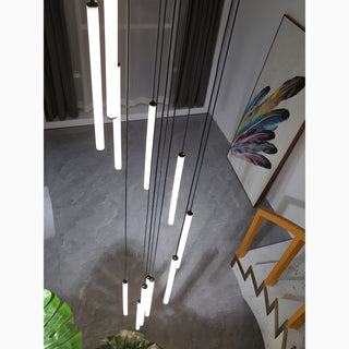 MIRODEMI Valderoure | Vertical Spiral Staircase Pendant Lighting