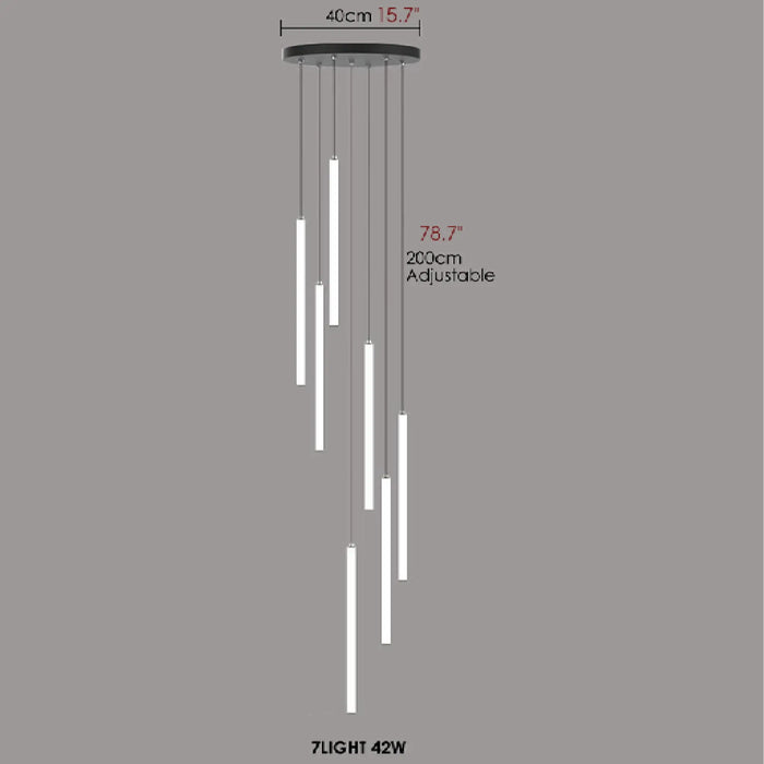 MIRODEMI® Valderoure | Vertical Spiral Staircase Classy Pendant Lighting 