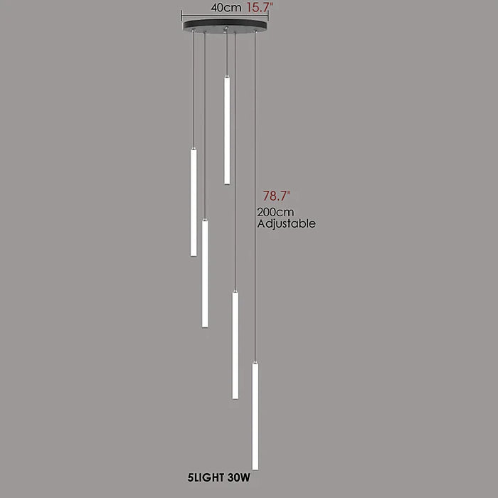 MIRODEMI® Valderoure | Magical Vertical Spiral Staircase Pendant Lighting