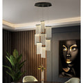 Trendy Gold Long Hanging Light Fixture from Mirodemi for Hotel 