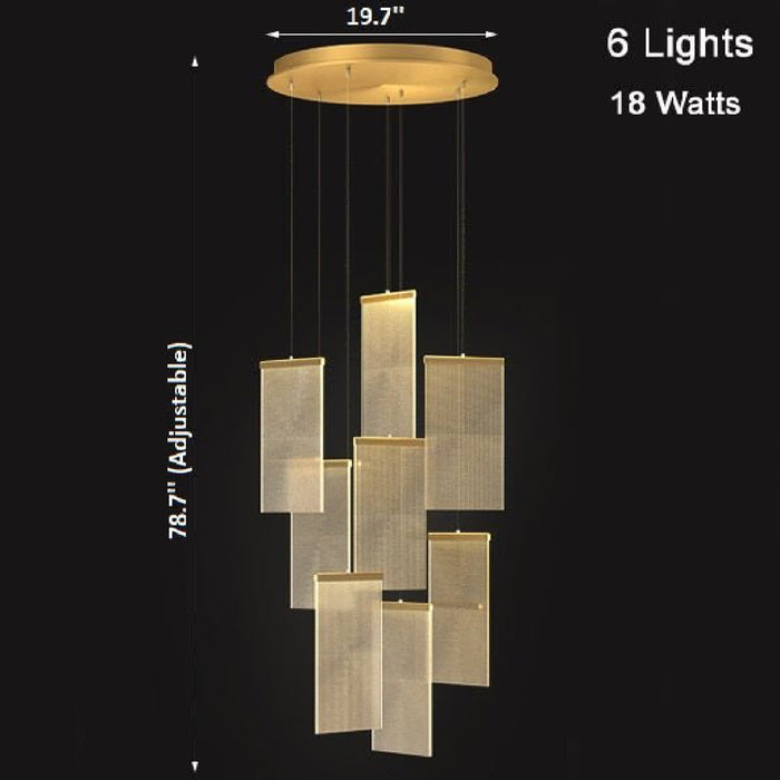 MIRODEMI® Varenna | Gold Long Hanging Light Fixture