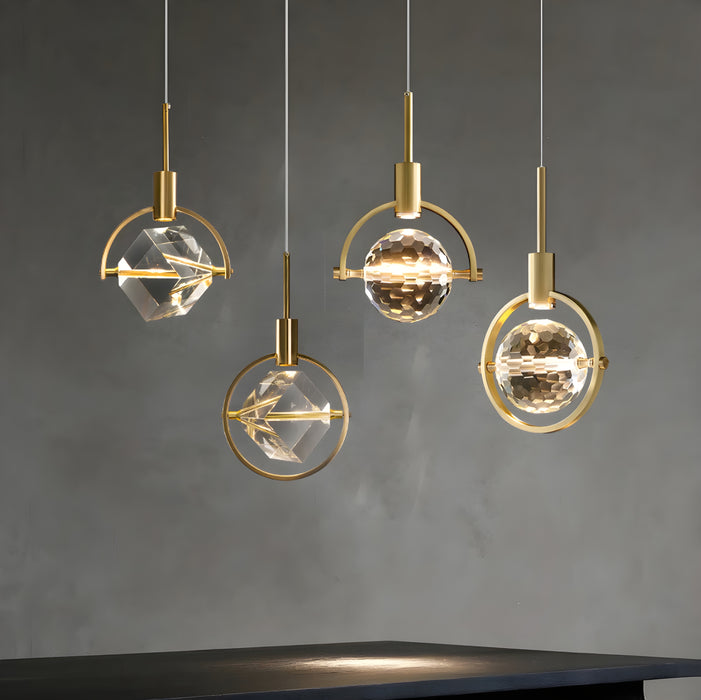 MIRODEMI Varigotti | Modern Crystal Gold LED Chandelier for Home Decor