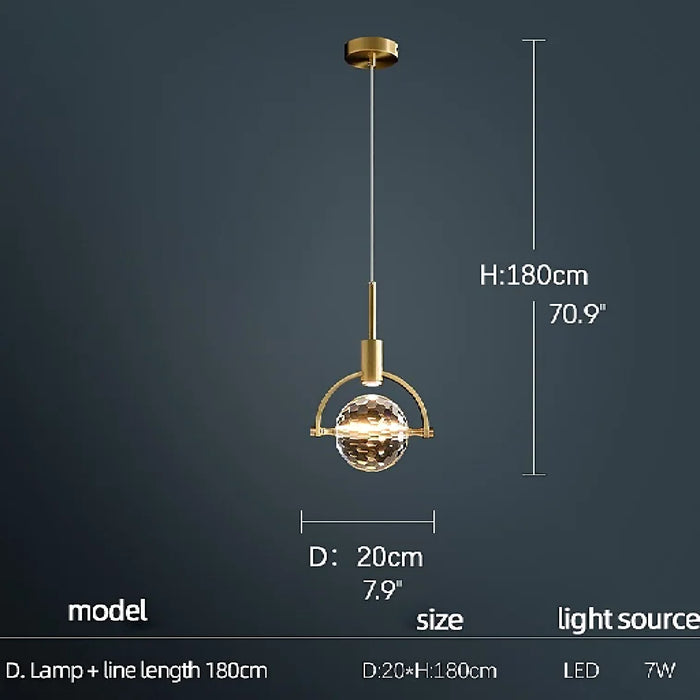MIRODEMI® Varigotti | Modern Crystal Gold LED Chandelier