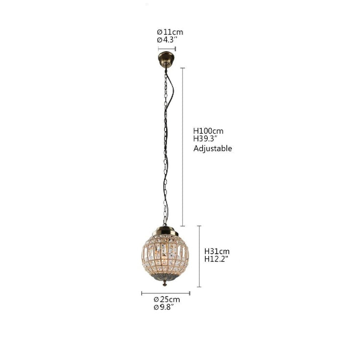 MIRODEMI® Vence Royal Empire Ball Style Chandelier