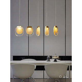 MIRODEMI® Vernazza | Creative Staircase Crystal Chandelier 5 pendants / Warm Light 3000K