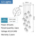 MIRODEMI® Vernazza | Creative LED Staircase Crystal  Pendant Lighting
