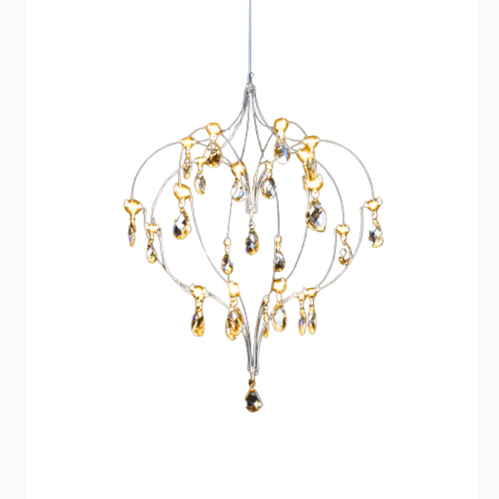 MIRODEMI® Vernier | Luxury LED Chandelier Heart Shaped for Dining Room, Living Room
