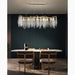 MIRODEMI Verviers Gold Rectangle Modern LED Hanging Chandelier For Living Room