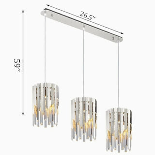 MIRODEMI Vevey crystal chandelier sizes