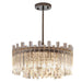 MIRODEMI® Vicosoprano | Modern Drum Chrome Crystal Chandelier for Living Room