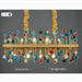 MIRODEMI® Villanova d'Albenga | Exclusive Modern Colorful Crystal Chandelier for Dining Room