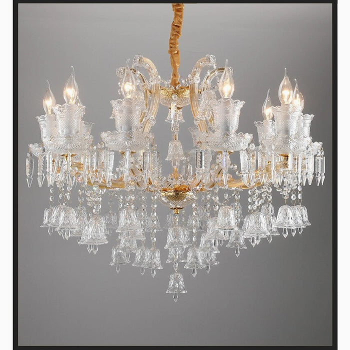 MIRODEMI® Villars-sur-Glâne | European-style Wind Luxury Crystal Candle Chandelier