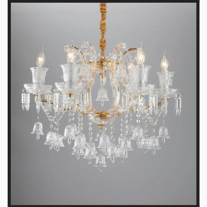 MIRODEMI® Villars-sur-Glâne | European-style Luxury Crystal Candle Chandelier