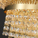 MIRODEMI® Villars-sur-Ollon | Gold Hanging Crystal Chandelier for Kitchen