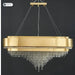 MIRODEMI® Villars-sur-Ollon | Gold Hanging Crystal Lighting for Living Room