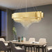 MIRODEMI® Villars-sur-Ollon | Gold Hanging Crystal Light for Living Room