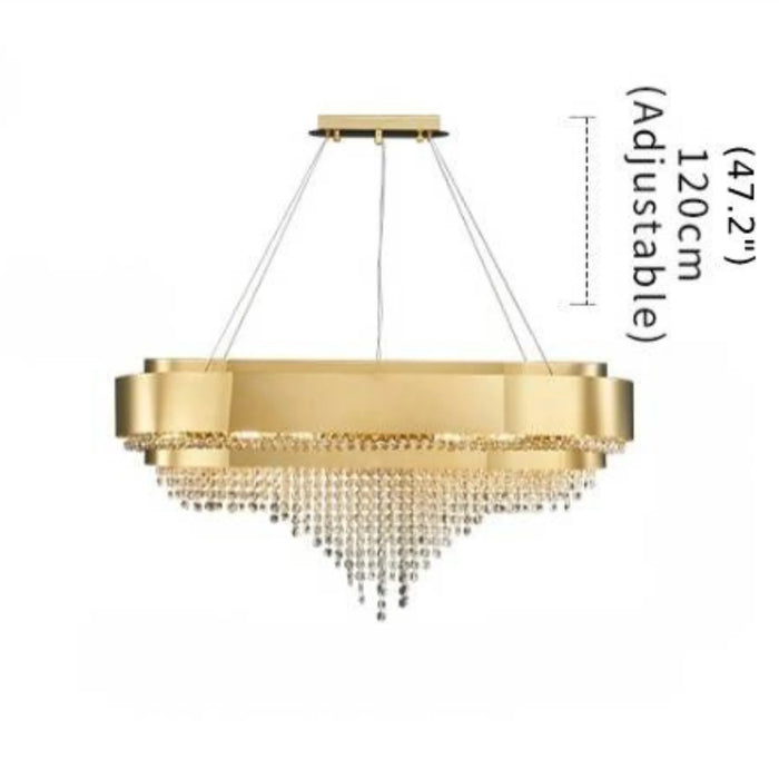 MIRODEMI® Villars-sur-Ollon | Luxury Hanging Crystal Chandelier for Living Room