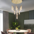 MIRODEMI Villefranche-sur-Mer | Water Drop Design Crystal Chandelier 10 Lights 