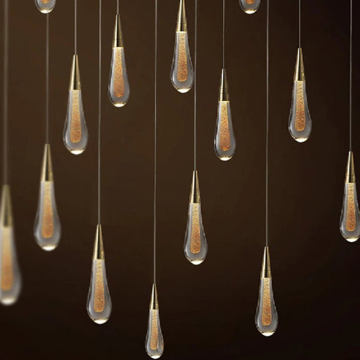 MIRODEMI® Villefranche-sur-Mer | Water Drop Design Crystal Chandelier 10 Lights / Warm Light