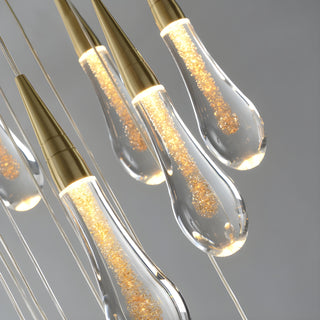 MIRODEMI Villefranche-sur-Mer | Modern Golden Pendant Chandelier for Home Decor