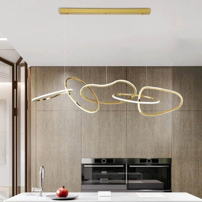 MIRODEMI® Villeneuve | Modern Design Gold Crystal Chandelier for Dining Room