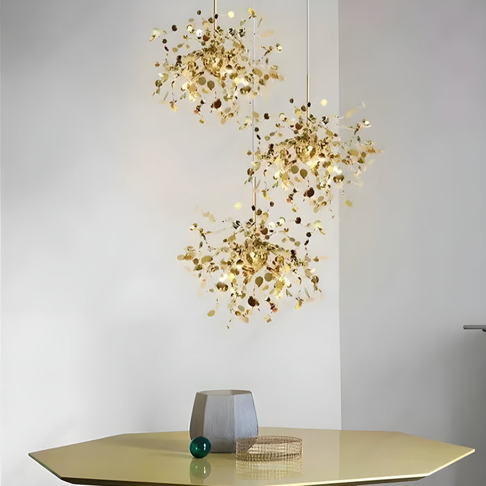 MIRODEMI Villeneuve-d'Entraunes | Chandelier in a Modern Style of Stainless Steel