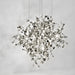 MIRODEMI Villeneuve-d'Entraunes | Chrome Pendant Chandelier in a Modern Style of Stainless Steel 