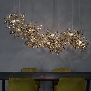 MIRODEMI Villeneuve-d'Entraunes | Chandelier in a Modern of Stainless Steel