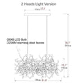 Villeneuve-d'Entraunes | Chandelier in a Modern Style of Stainless Steel