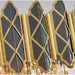 MIRODEMI Virton Rectangle Gold Crystal Modern LED Chandelier Details