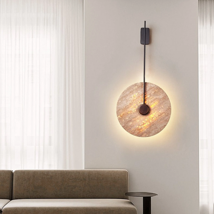MIRODEMI® Vistula Modern Wall Lamp in the Shape of Stone Circle | modern interior | luxury lighting | living room lighting
