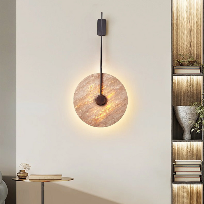 MIRODEMI® Vistula Modern Wall Lamp in the Shape of Stone Circle | modern interior | luxury lighting | naturalistic style