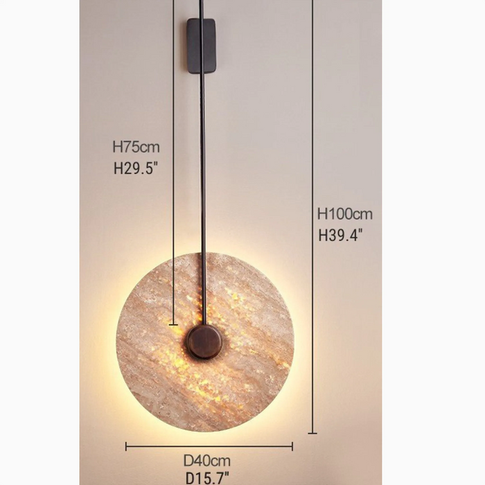 MIRODEMI® Vistula Modern Wall Lamp in the Shape of Stone Circle | modern interior | luxury lighting |wall mounted