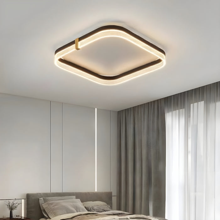 Wädenswil | Luxury Minimalistic LED Ceiling Lamp for Bedroom, Living Room, Kitchen, Dining Room, Kitchen Island, Hotel | LED Light | Luxury Ceiling Lamp | Black Lamp | White Lamp | Acrylic and Iron |