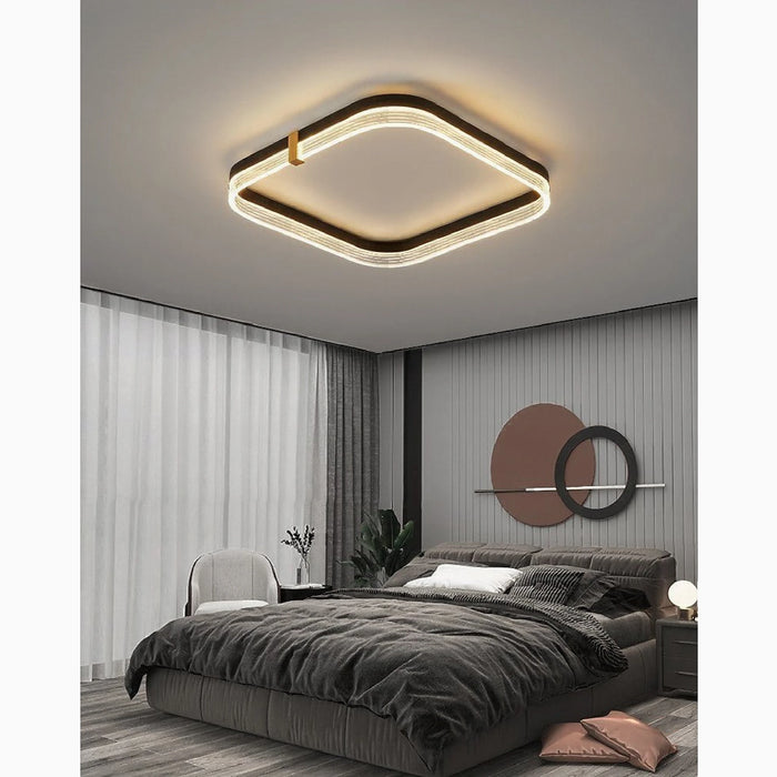 MIRODEMI® Walenstadt | Creative LED Square Shaped Minimalist Ceiling Lamp