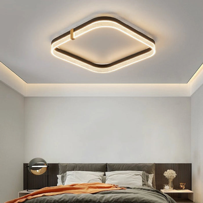 MIRODEMI® Walenstadt | Creative LED Square Ceiling Lamp