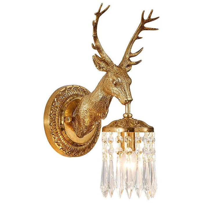 MIRODEMI® Luxury Wall Lamp in the Shape of a Deer Head for Living Room, Bedroom image | luxury lighting | luxury wall lamps