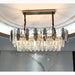 MIRODEMI Wavre Rectangle Gold Posh Crystal Shine Chandelier For Living Room