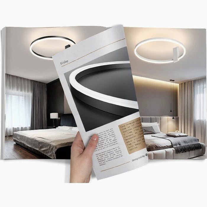 MIRODEMI® Wetzikon | Nordic Style Aluminum LED Ceiling Lamp