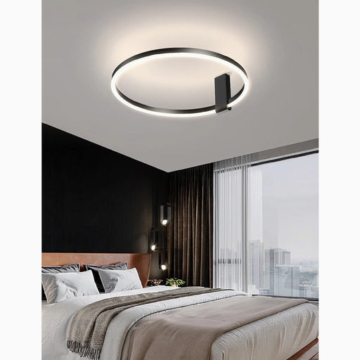 MIRODEMI® Wetzikon | Nordic Style LED Ring Ceiling Lamp