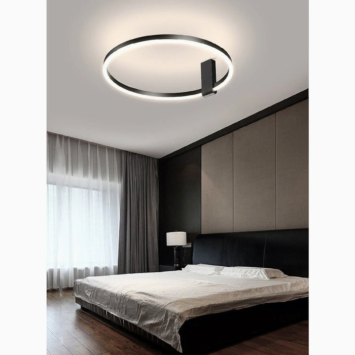 MIRODEMI® Wetzikon | Style Aluminum LED Ring Ceiling Lamp
