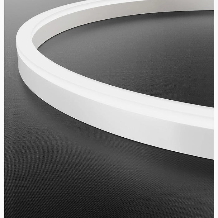 MIRODEMI® Wetzikon | Nordic White LED Ring Ceiling Lamp