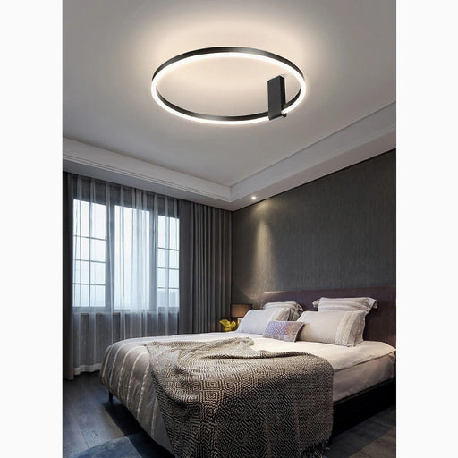 MIRODEMI® Wetzikon | Nordic Style Aluminum LED Ring Ceiling Lamp