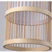 MIRODEMI® Ypres Creative Drum Japanese Chandelier Bamboo Silk for Bedroom | Japanese Pendant Lamp