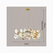 MIRODEMI® Zürich | Gold Chandelier for Living Room