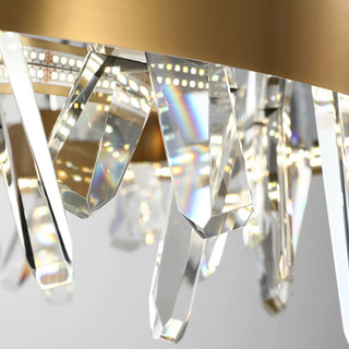 MIRODEMI® Zaccanopoli | Creative Gold Round Crystal Light Fixture for Living Room