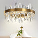 MIRODEMI® Zaccanopoli | Creative Gold Round Crystal Chandelier for Hotel