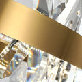 MIRODEMI® Zaccanopoli | Creative Gold Round Crystal Chandelier for Office