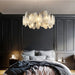 MIRODEMI® Zafferana Etnea | Round Smoke Gray Crystal Light Fixture for Bedroom