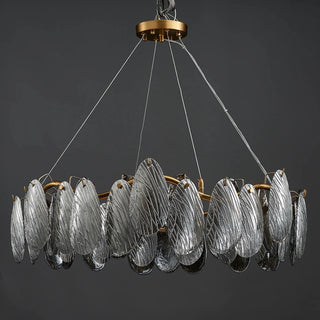 MIRODEMI® Zafferana Etnea | Smoke Gray Crystal Chandelier for Bedroom